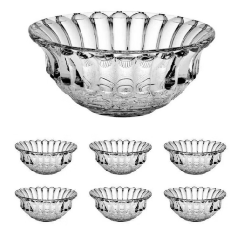 Jogo de Sobremesa Bowl Konia 7 Peças – Vidro
